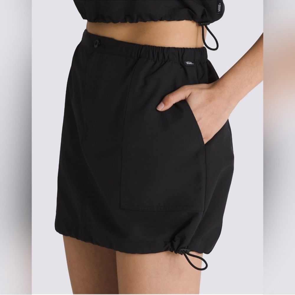 Vans Riley Parachute Mini Skirt Black Large